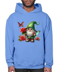 gnome with butterfly 26# - gnome- Hoodie