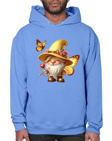 gnome with butterfly 27# - gnome- Hoodie