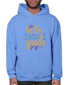 hello third grade 340# - third grade- Hoodie