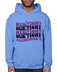 her fight is our fight alzheimer s 156# - alzheimers- Hoodie