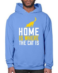 home is where the cat is Style 49# - cats- Hoodie