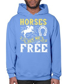 horses set me free Style 39# - horse- Hoodie