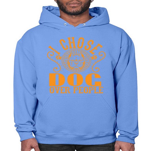 i chose dog over peole 160# - dogs- Hoodie