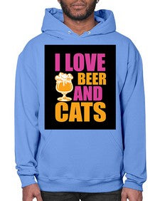 i love beer and cats 1137# - beer- Hoodie