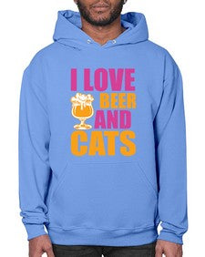 i love beer and cats 1138# - beer- Hoodie