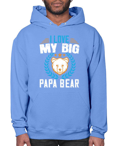 i love my big papa bear 141# - bears - animals- Hoodie