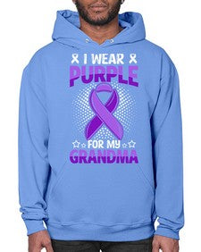 i wear purple for grandma 171# - alzheimers- Hoodie
