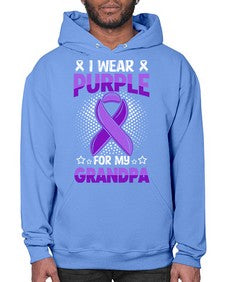 i wear purple for grandpa 172# - alzheimers- Hoodie