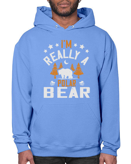 im really a polar bear 147# - bears - animals- Hoodie