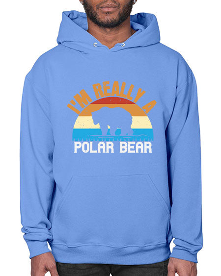 im really a polar bear 149# - bears - animals- Hoodie