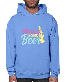 mama heads a beer 324# - beer- Hoodie