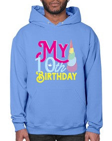 my 10th birthday 251# - unicorn- Hoodie