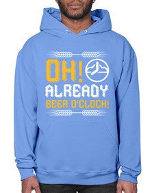 oh already beer oclock 1454# - beer- Hoodie