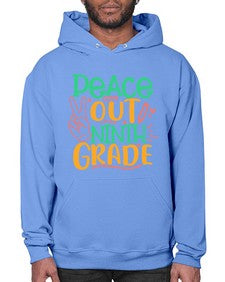peace out nineth grade 637# - nineth grade- Hoodie