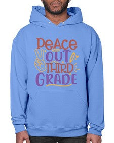 peace out third grade 645# - third grade- Hoodie