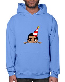 peekaboo afro birthday boy 21# - black boys or men- Hoodie