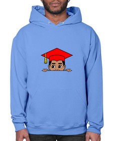 peekaboo afro puffs grad boy 20# - black boys or men- Hoodie
