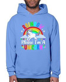 rainbow please im a unicorn 364# - unicorn- Hoodie