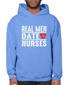 real men date nurses 1348# - nurse- Hoodie