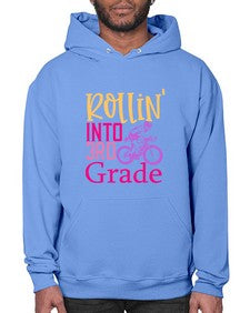 rollin into third grade 782# - third grade- Hoodie