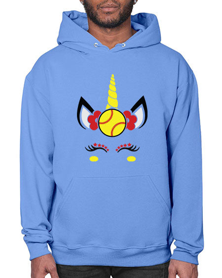 softball unicorn 399# - softball- Hoodie