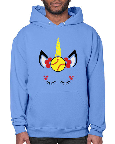 softball unicorn 400# - softball- Hoodie