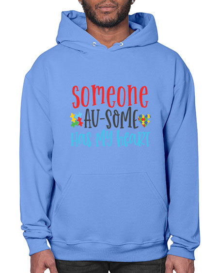 someone ausome has my heart Style 40# - autism- Hoodie