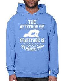 the attitude of gratitude is the highest yoga  544# - yoga- Hoodie
