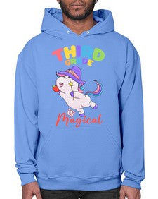 third Grade is Magical Unicorn 962# - third grade- Hoodie