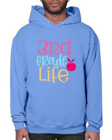 third grade life design 966# - third grade- Hoodie
