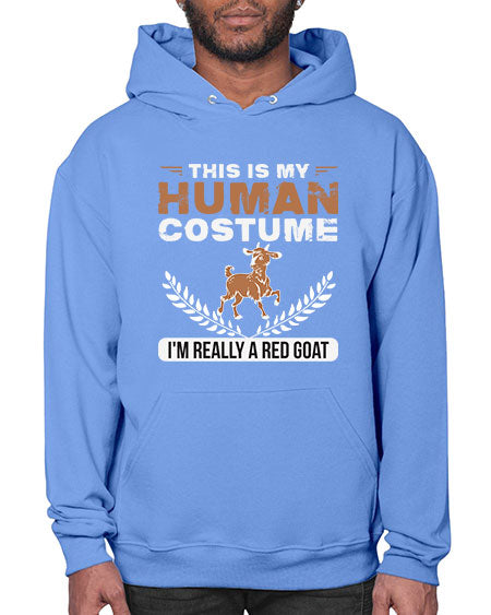 this is my human costume im really a red goat Style 1# - goat- Hoodie