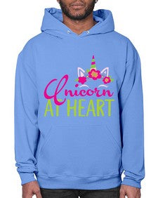unicorn at heart 444# - unicorn- Hoodie