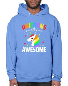 unicorns are awesome 520# - unicorn- Hoodie