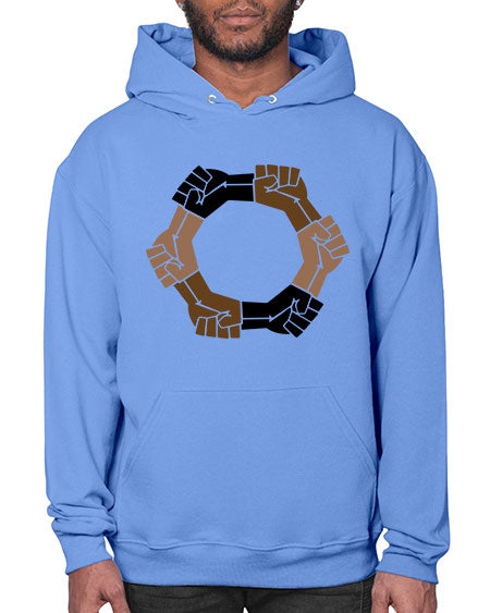 united black power fists 13# - black words and phrases- Hoodie
