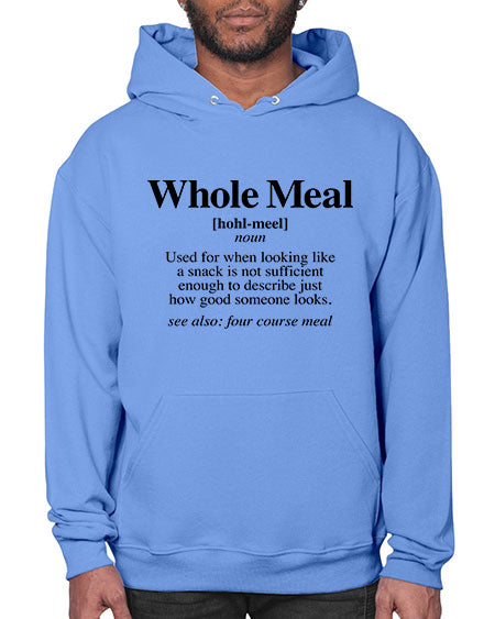 whole meal 10# - black words and phrases- Hoodie