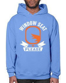 window seat please  51# - airplane- Hoodie