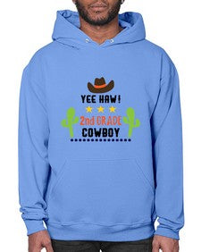 yee haa cowboy nd grade 1257# - western- Hoodie