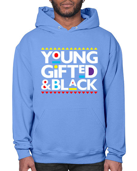 young gifted and black 2# - black words and phrases- Hoodie