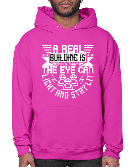 A real building is one on which the eye can light and stay lit Style 22# - architect- Hoodie
