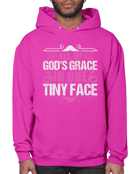 All of Gods Grace in one tiny Face Style 18# - baby- Hoodie