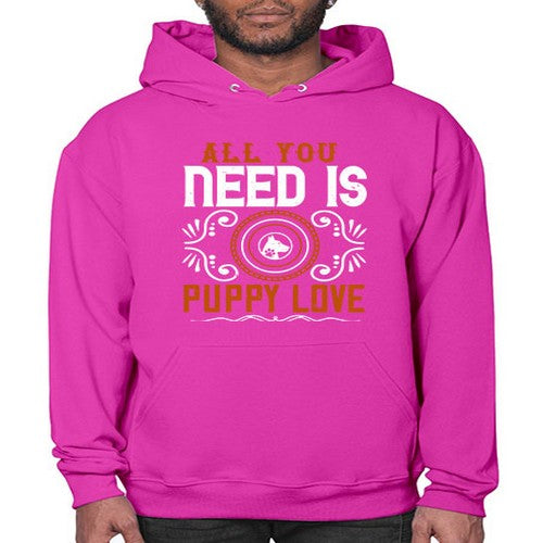 All you need is puppy love Style 155# - dogs- Hoodie