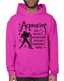 Aquarius 64# - aquarius- Hoodie