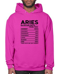 Aries Nutrition Facts 97# - aries- Hoodie