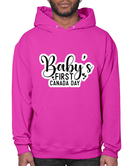 Baby s First Canada Day 275# - baby- Hoodie