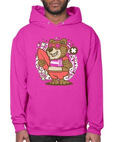 Bear surfing 17# - cartoon animals- Hoodie
