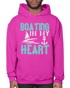 Boating in my heart 13# - boats- Hoodie