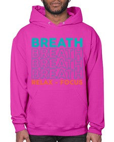 Breath Relax Focus 181# - yoga- Hoodie