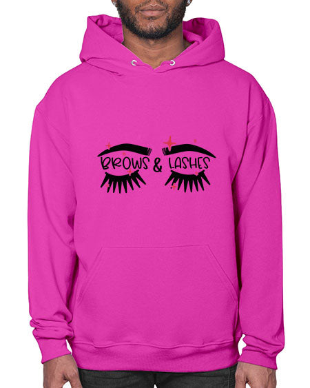 Brows Lashes Style 123# -makeup Hoodie
