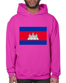 Cambodia 537# - world flags- Hoodie