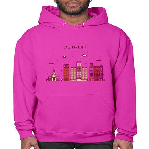 DetroitMI 665# - cities- Hoodie